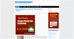 Desktop Screenshot of inforumahminimalis.com